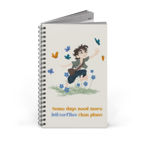 Plans & Butterflies Spiral Notebook