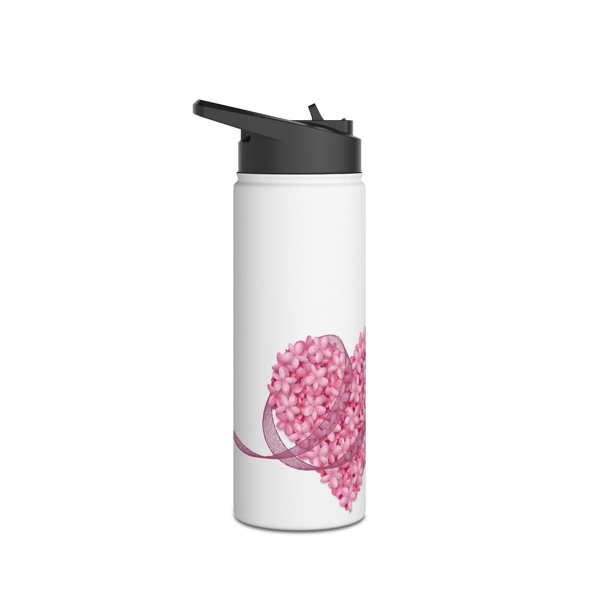 Floral Heart Drink Bottle - Image 2