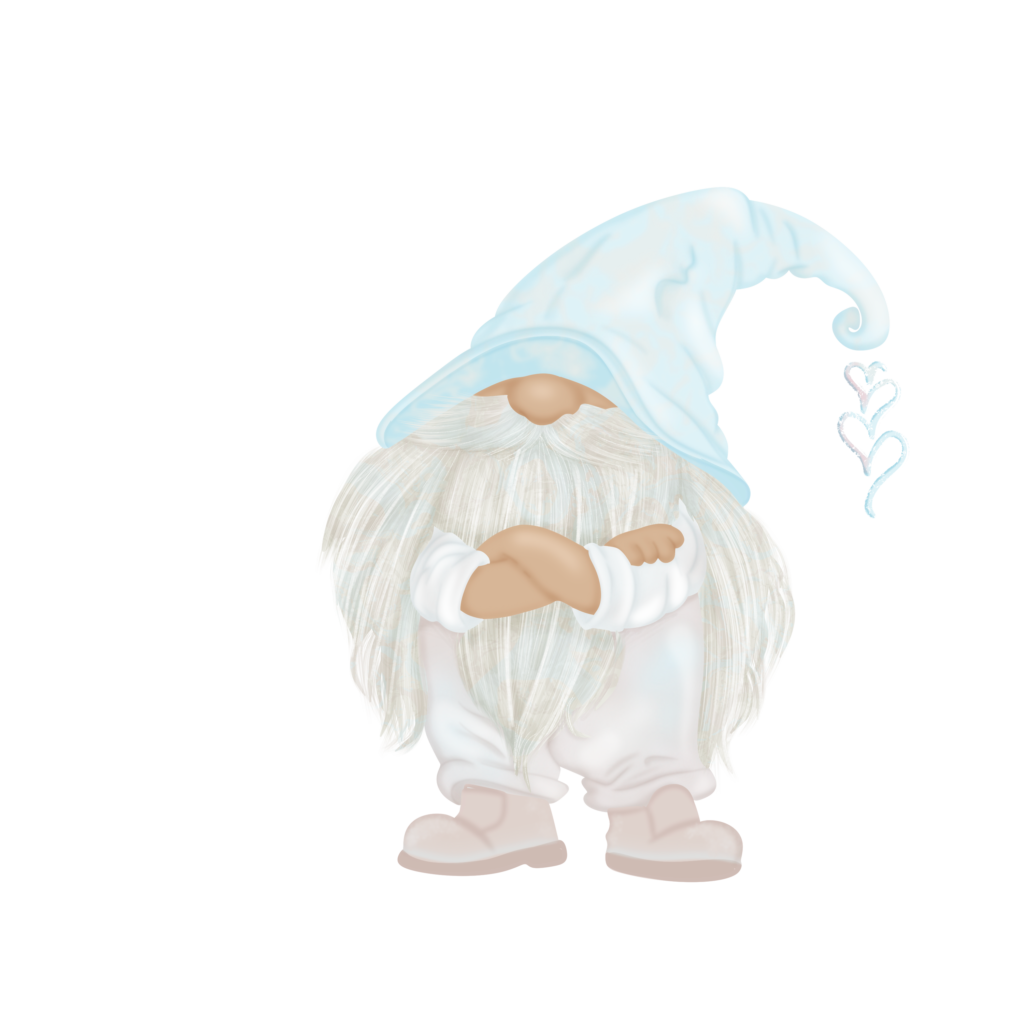 Illustration of a pastel gnome