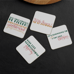 Honest Holidays Coaster Set