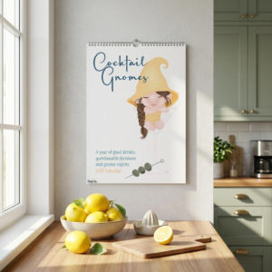 2027 Cocktail Gnomes Illustrated Calendar