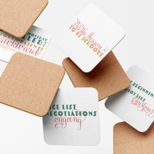 Honest Holidays Coaster Set