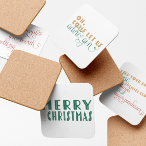 Festive Sayings Coaster Bundle